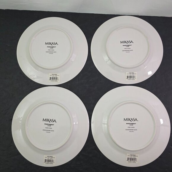 Mikasa PARCHMENT L3438 Fine China 8 ¼” Salad Luncheon Plates – Set of 4 - Picture 13 of 16